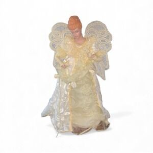 Vintage Franklin Heirloom Angel Tree Topper 17"